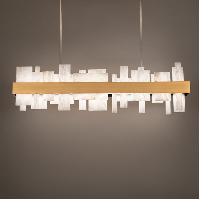 Modern Forms - PD-68146-AB - LED Chandelier - Acropolis - Aged Brass