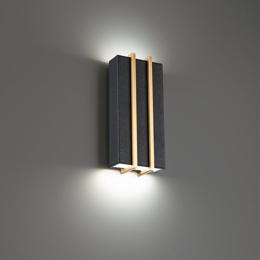 Modern Forms - WS-36112-BK/AB - LED Wall Light - Poet - Black & Aged Brass