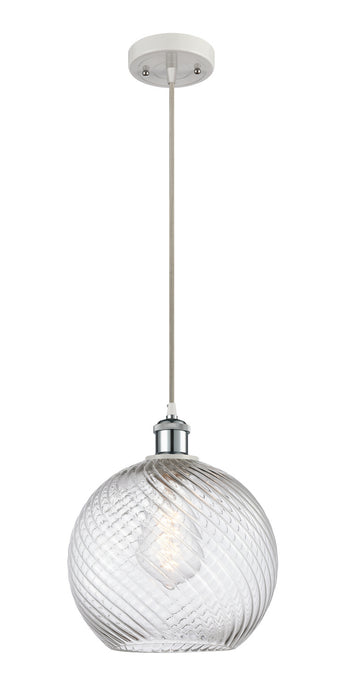 Innovations - 516-1P-WPC-G1214-10 - One Light Mini Pendant - Ballston - White and Polished Chrome