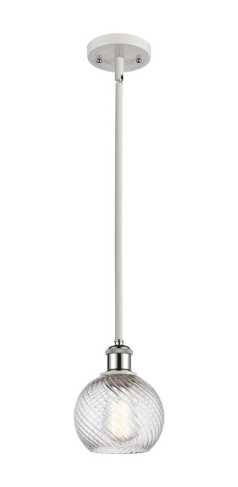 Innovations - 516-1S-WPC-G1214-6 - One Light Mini Pendant - Ballston - White and Polished Chrome