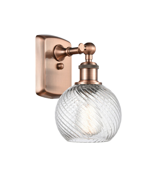 Innovations - 516-1W-AC-G1214-6 - One Light Wall Sconce - Ballston - Antique Copper