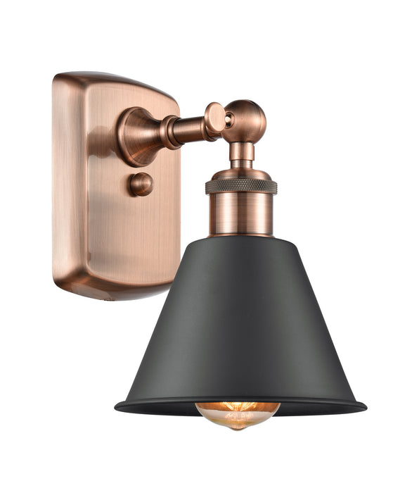 Innovations - 516-1W-AC-M8 - One Light Wall Sconce - Ballston - Antique Copper