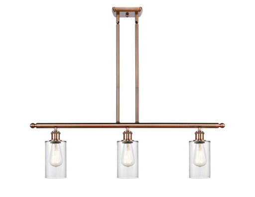 Innovations - 516-3I-AC-G802 - Three Light Island Pendant - Ballston - Antique Copper