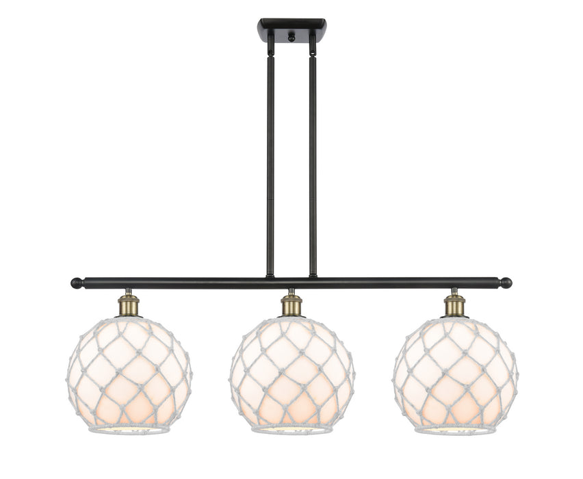 Innovations - 516-3I-BAB-G121-10RW - Three Light Island Pendant - Ballston - Black Antique Brass