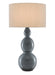Currey and Company - 6000-0676 - One Light Table Lamp - Steel Blue