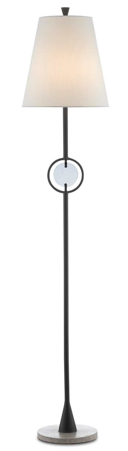 Currey and Company - 8000-0089 - One Light Floor Lamp - Blacksmith/Polished Concrete