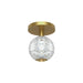 Alora - FM321201NB - LED Flush Mount - Marni - Natural Brass