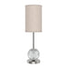 Alora - TL321201PNWL - LED Table Lamp - Marni - Polished Nickel/White Linen
