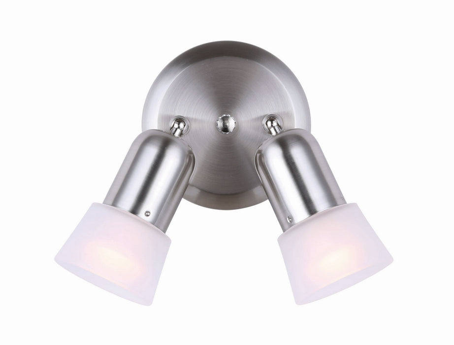 Canarm - ICW5251 - Two Light Ceiling/Wall Mount - Omni - Brushed Pewter