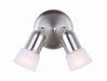 Canarm - ICW5251 - Two Light Ceiling/Wall Mount - Omni - Brushed Pewter