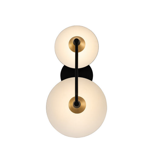 Kalco - 513622BWB - LED Wall Sconce - Redding - Matte Black w White and Brass Accent