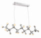 Zeev Lighting - CD10190-LED-CH - LED Chandelier - Molecule - Chrome With Acrylic Shade