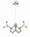 Zeev Lighting - CD10196-LED-CH - LED Chandelier - Molecule - Chrome With Acrylic Shade