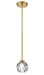 Zeev Lighting - MP40035-1-AGB - LED Mini Pendant - Parisian - Aged Brass