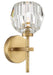 Zeev Lighting - WS70032-1-AGB - Wall Sconce - Parisian - Aged Brass With Crystal