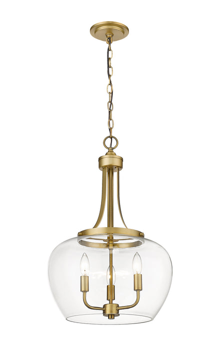 Z-Lite - 473P16-OBR - Three Light Pendant - Joliet - Olde Brass