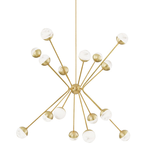 Hudson Valley - 2851-AGB - LED Chandelier - Saratoga - Aged Brass