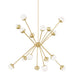 Hudson Valley - 2851-AGB - LED Chandelier - Saratoga - Aged Brass