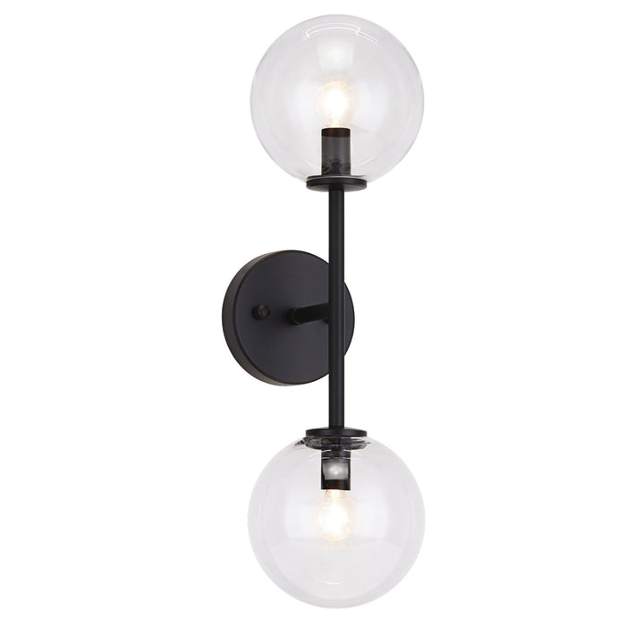 Matteo Lighting - W81702BKCL - Wall Sconce - Novo