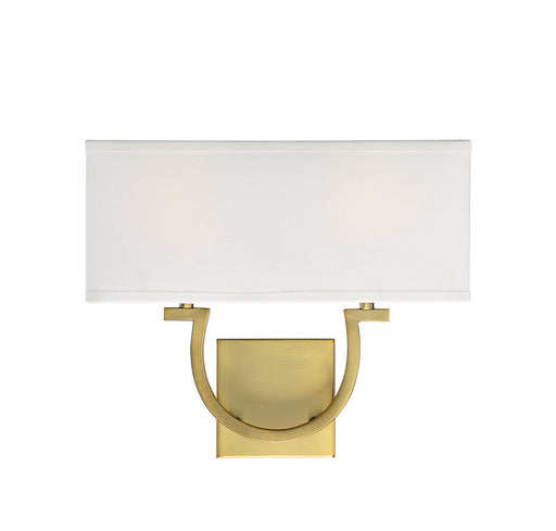 Savoy House - 9-998-2-322 - Two Light Wall Sconce - Rhodes - Warm Brass