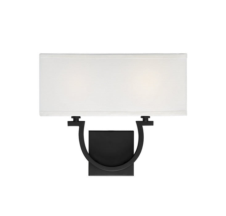 Savoy House - 9-998-2-89 - Two Light Wall Sconce - Rhodes - Matte Black
