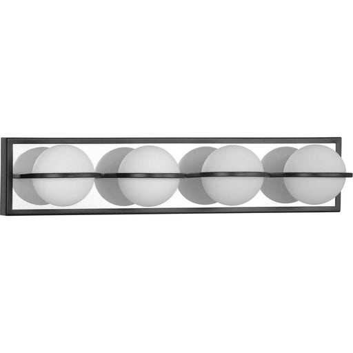 Progress Lighting - P300313-031-30 - Four Light Bath Bracket - Pearl LED - Matte Black
