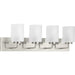 Progress Lighting - P300330-009 - Four Light Bath Bracket - Merry - Brushed Nickel