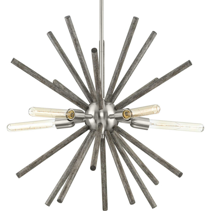 Progress Lighting - P400270-009 - Five Light Chandelier - Thorpe - Brushed Nickel