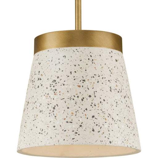 Progress Lighting - P500313-175 - One Light Pendant - Terrazzo - Distressed Brass