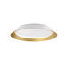 Kuzco Lighting - FM43419-WH/GD - LED Flush Mount - Jasper - White/Gold