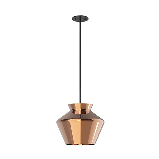 Kuzco Lighting - PD62013-BK/CP - LED Pendant - Trinity - Black/Copper Glass