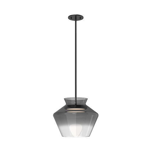 Kuzco Lighting - PD62013-BK/SM - LED Pendant - Trinity - Black/Smoked Glass