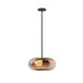 Kuzco Lighting - PD62014-BK/CP - LED Pendant - Trinity - Black/Copper Glass