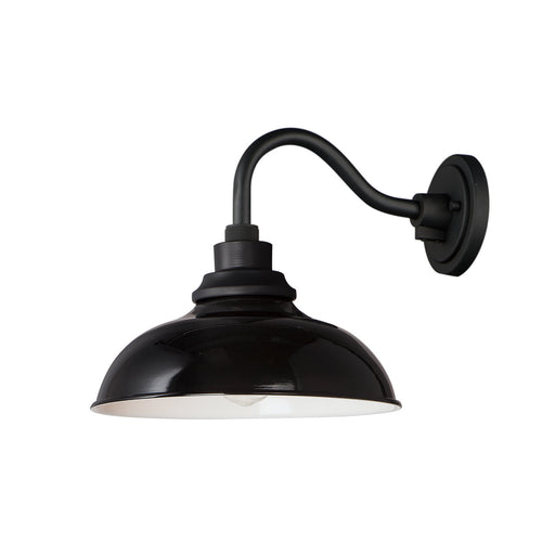 Maxim - 35114GBBK - One Light Outdoor Wall Lantern - Granville - Gloss Black / Black