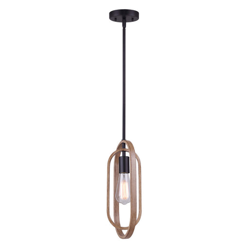 Canarm - IPL1078A01BKB - Pendant - Black and Brushed Brown