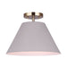 Canarm - ISF1076A01MGG - Semi Flush Mount - Gold and matte grey