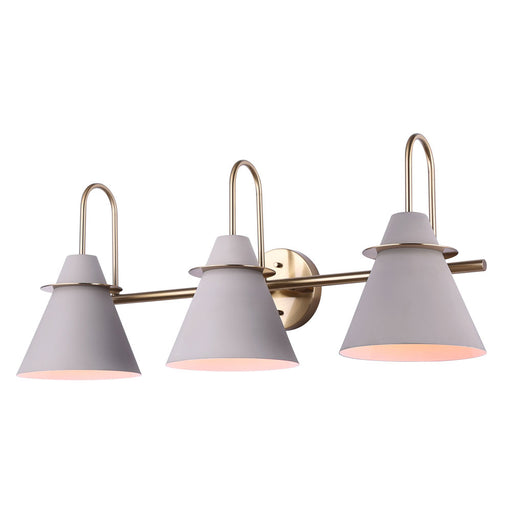Canarm - IVL1076A03MGG - Vanity Lighting - Gold and matte grey