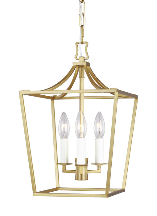 Generation Lighting - CC1433BBS - Three Light Mini Lantern - Chapman & Myers - Burnished Brass
