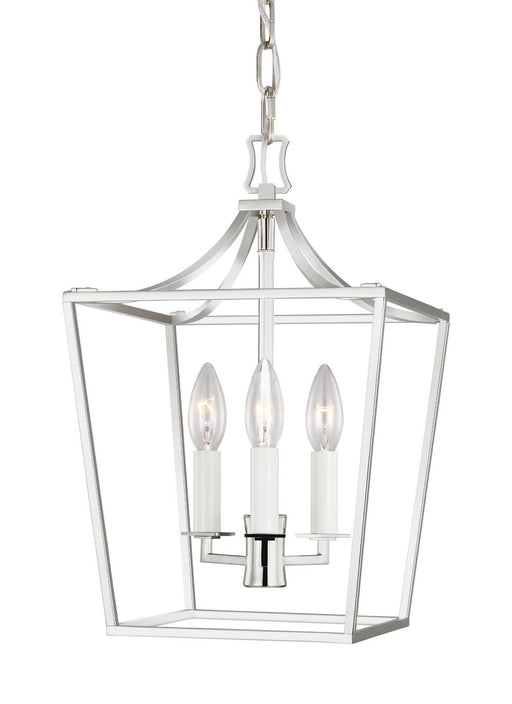 Generation Lighting - CC1433PN - Three Light Mini Lantern - Chapman & Myers - Polished Nickel