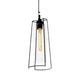 Norwell Lighting - 1243-MB-CL - One Light Ceiling Mount - Cere Indoor/Outdoor Narrow Pendant - Matte Black