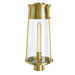 Norwell Lighting - 1247-SB-CL - One Light Post Mount - Cone Outdoor Post - Satin Brass