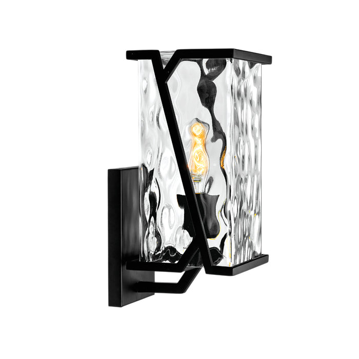Norwell Lighting - 1251-MB-CW - One Light Wall Sconce - Waterfall Small Wall Mount - Matte Black
