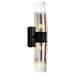 Norwell Lighting - 9759-MB-CLGR - Two Light Wall Sconce - Icycle Sconce Double - Matte Black