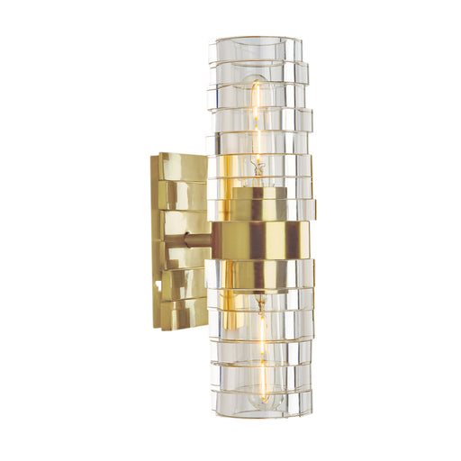 Norwell Lighting - 9765-SB-IC - Two Light Wall Sconce - Murano - Satin Brass