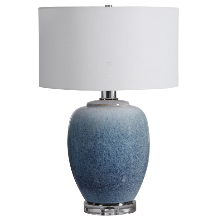 Uttermost - 28435-1 - One Light Table Lamp - Blue Waters - Polished Nickel