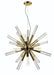 Zeev Lighting - CD10232-LED-GB - LED Chandelier - Empire - Golden Brass With Seeded Acrylic