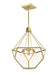 Zeev Lighting - CD10369-3-AGB - Three Light Chandelier - Moonbow - Aged Brass With Clear Glass Or Frosted Glass