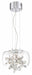 Zeev Lighting - MP40027-LED-CH - LED Mini Pendant - Destiny - Chrome With Glass Shade With Crystals