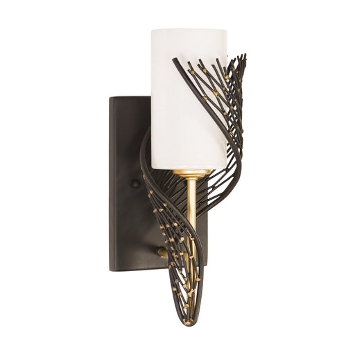Varaluz - 240K01RMBFG - One Light Wall Sconce - Flow - Matte Black/French Gold