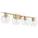 Quorum - 5317-4-80 - Four Light Vanity - Vol?n - Aged Brass